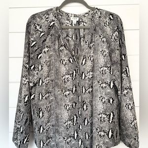 J. Crew snakeskin 🐍 print blouse